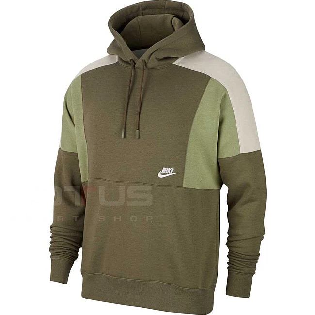 МЪЖКО ГОРНИЩЕ NIKE NSW HOODIE PO JSY CB MID OLIVE