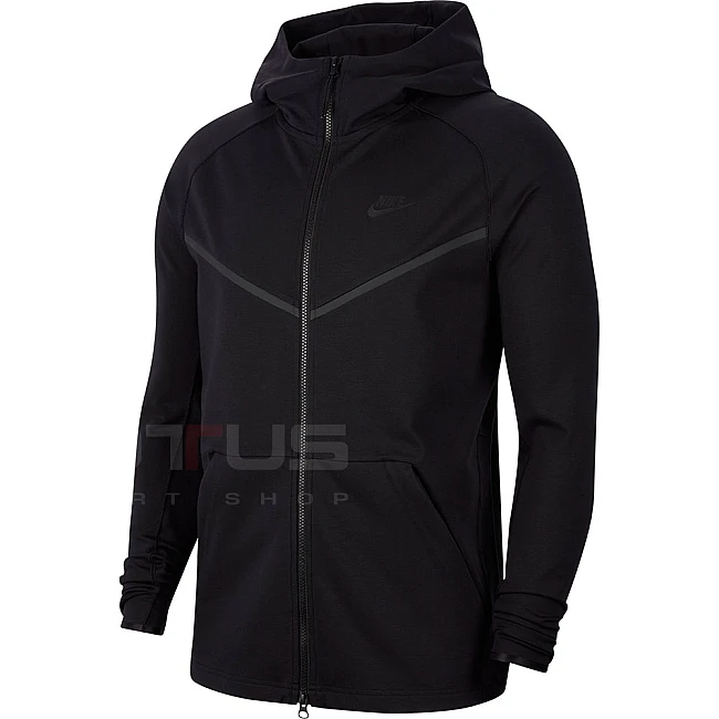 МЪЖКО ГОРНИЩЕ NIKE NSW PE HOODIE FZ PONTE BLACK