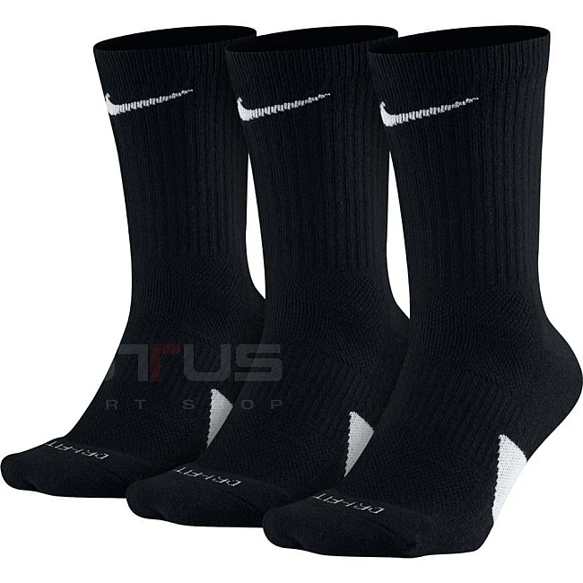 ЧОРАПИ NIKE ELITE CREW 3PR BLACK