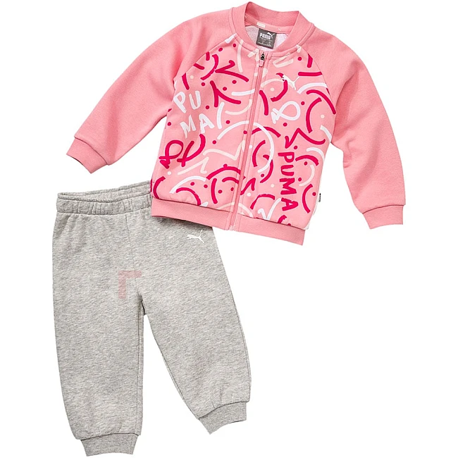 ДЕТСКИ СПОРТЕН ЕКИП PUMA MINICATS ALPHA JOGGER ROSE/GREY