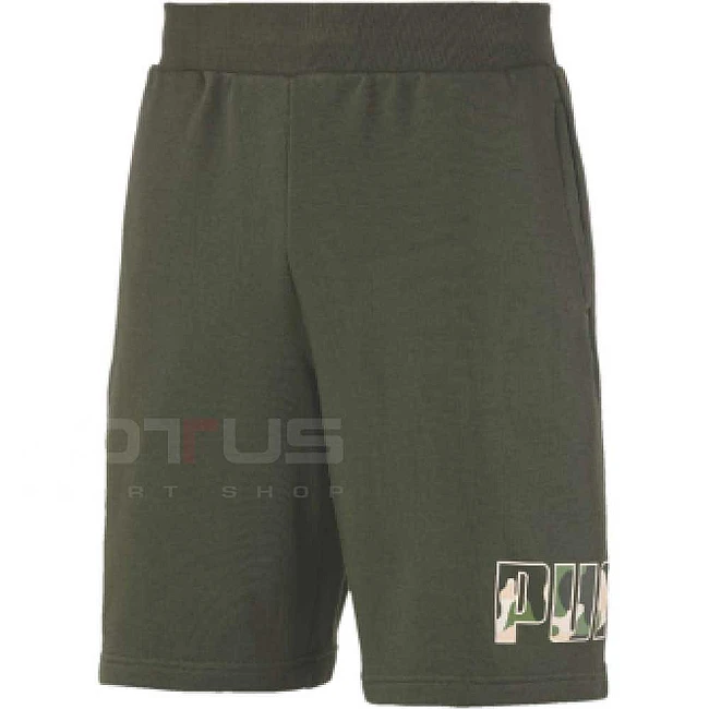 МЪЖКИ КЪСИ ПАНТАЛОНИ PUMA REBEL CAMO SHORTS 9IN DK GREEN