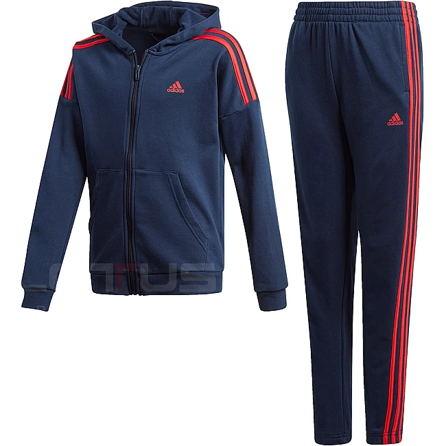 ДЕТСКИ СПОРТЕН ЕКИП ADIDAS JB COTTON TS NAVY/RED