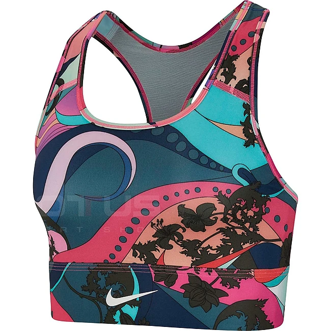 ДАМСКИ СПОРТЕН СУТИЕН NIKE SWOOSH ICNCLSH BRA PRT LL BLUE/PINK