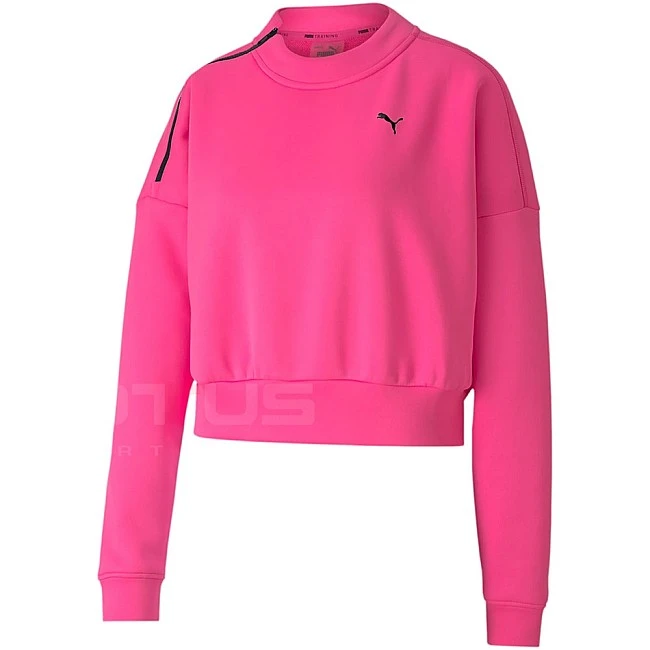 ДАМСКА БЛУЗА PUMA TRAIN BRAVE ZIP CREW SWEATSHIRT PINK