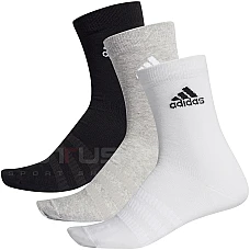 ЧОРАПИ ADIDAS LIGHT CREW 3PP G/W/B