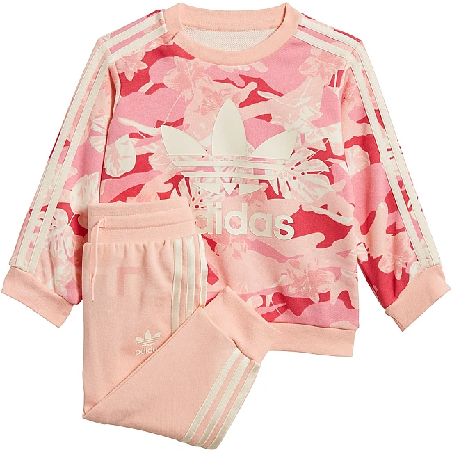 ДЕТСКИ СПОРТЕН ЕКИП ADIDAS CREW SET PINK/MULTCO