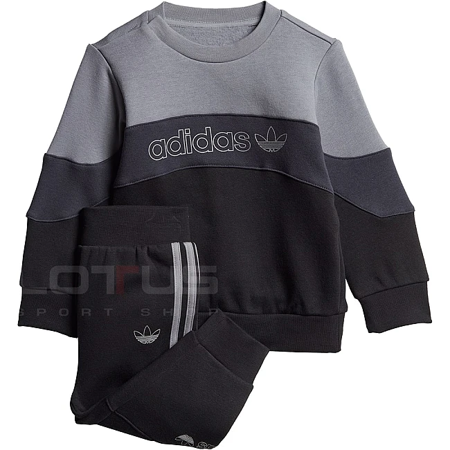 ДЕТСКИ СПОРТЕН ЕКИП ADIDAS BX 2.0 CREW SET GREY/BLACK