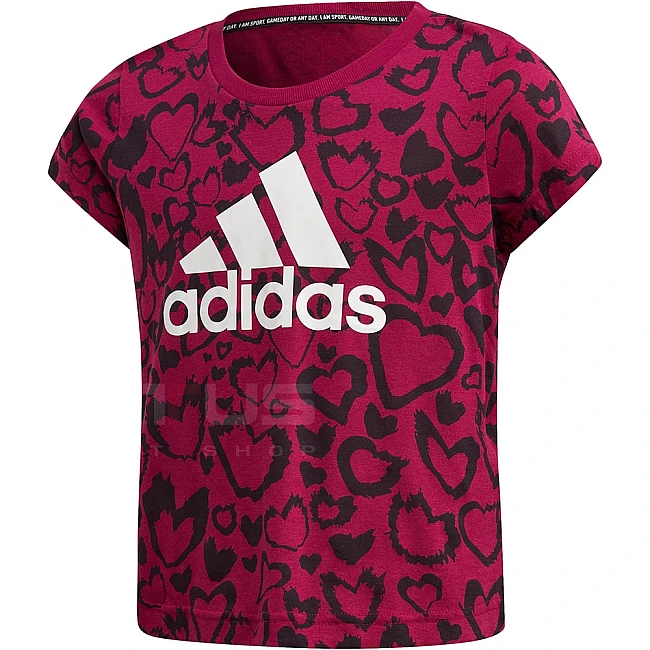 ДЕТСКА ТЕНИСКА ADIDAS G MH GRA TEE BERRY