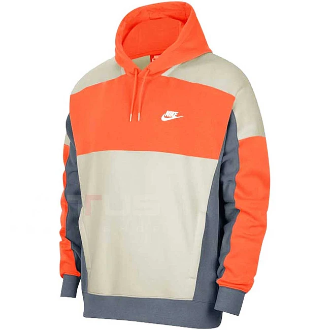МЪЖКО ГОРНИЩЕ NIKE NSW HOODIE PO BB CB ORANGE/LIGHT BONE