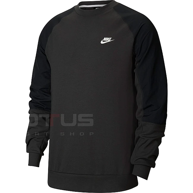 МЪЖКА БЛУЗА NIKE NSW ME TOP LS FLC SNL DK SMOKE GREY