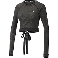 ДАМСКА БЛУЗА PUMA STUDIO METALLIC LS TOP BLACK