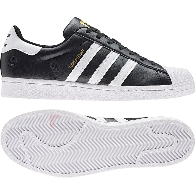 МЪЖКИ ОБУВКИ ADIDAS SUPERSTAR VEGAN BLACK/WHITE