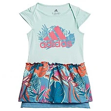 ДЕТСКА РОКЛЯ ADIDAS I FLOWER DRESS BLUE/PINK FLORAL
