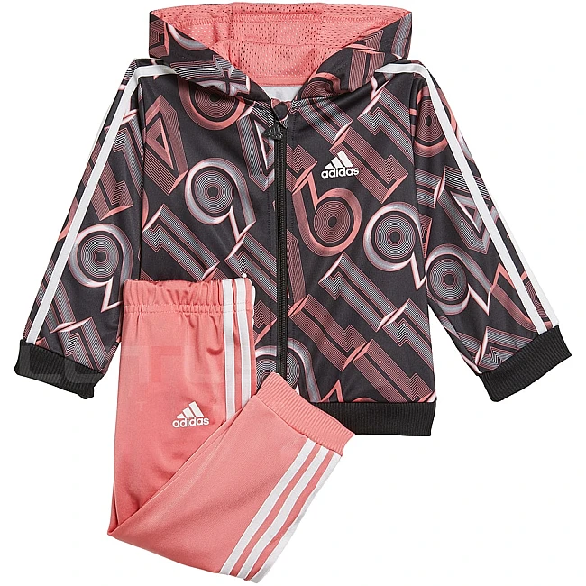 БЕБЕШКИ СПОРТЕН ЕКИП ADIDAS I SHINY 49 JOG BLACK/ROSE