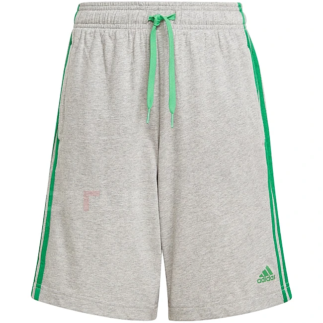 ДЕТСКИ КЪСИ ПАНТАЛОНИ ADIDAS B 3S SHO GREY/GREEN