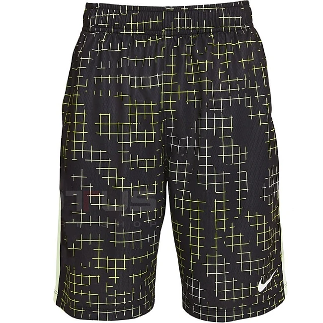 ДЕТСКИ КЪСИ ПАНТАЛОНИ NIKE DRY SHORT AOP RTLP BLACK/VOLT