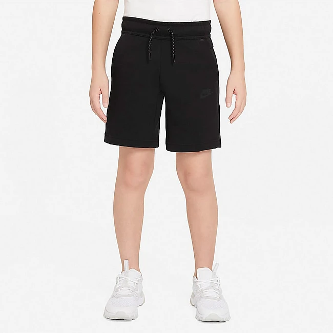 ДЕТСКИ КЪСИ ПАНТАЛОНИ NIKE NSW TCH FLC SHORT BLACK