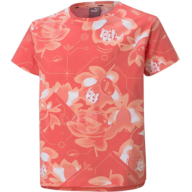 ДЕТСКА ТЕНИСКА PUMA ALPHA AOP TEE G CORAL