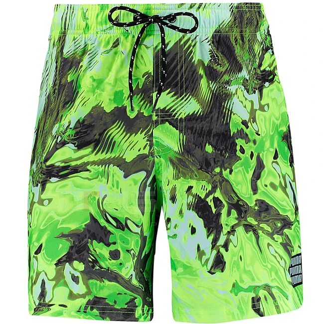 МЪЖКИ ПЛУВНИ ШОРТИ PUMA SWIM MEN REFLECTION AOP GREEN/YELLOW
