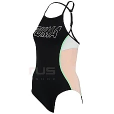 ДАМСКИ БАНСКИ PUMA SWIM WOMEN RACERBACK BLACK