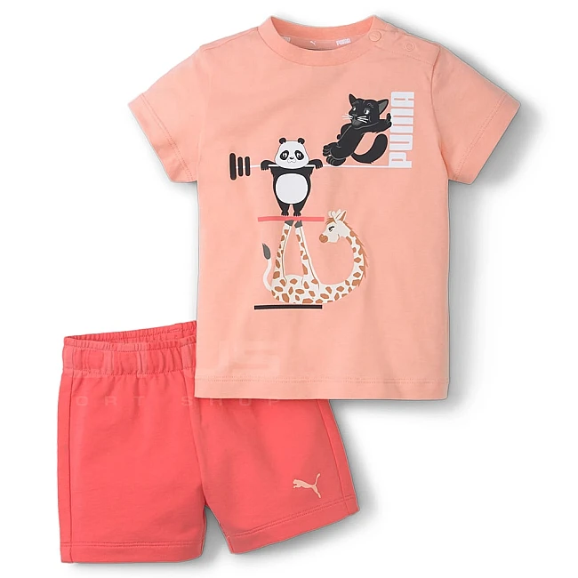 БЕБЕШКИ ЕКИП PUMA PAW INFANTS SET APRICOT/CORAL