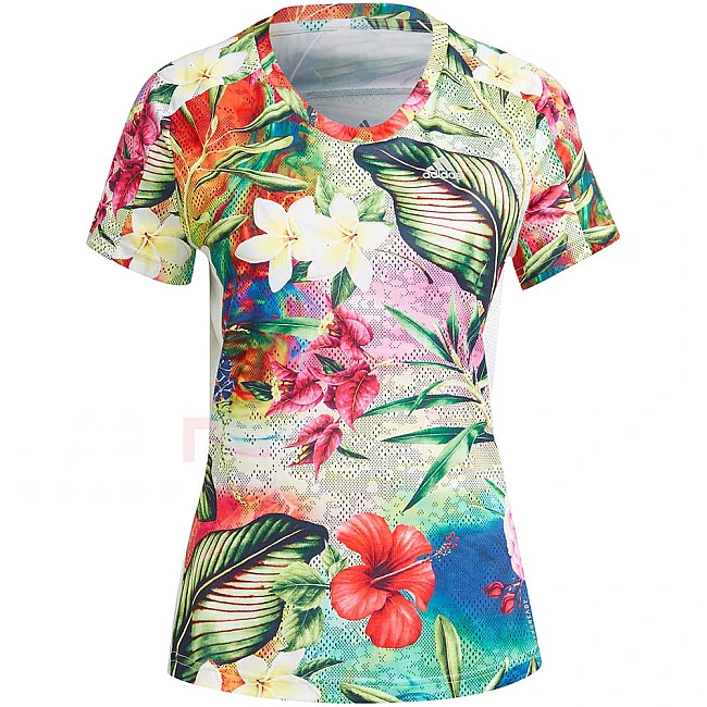 ДАМСКА ТЕНИСКА ADIDAS FLORAL TEE W SKY/MULTICO