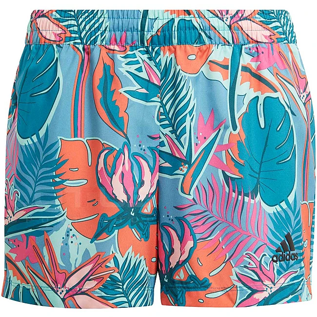 ДЕТСКИ КЪСИ ПАНТАЛОНИ ADIDAS G A.R. WV SHORT WHITE/BLUE/ORANGE