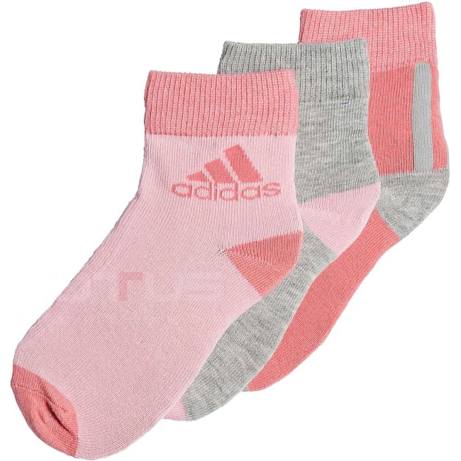 ДЕТСКИ ЧОРАПИ ADIDAS LK ANKLE S 3PP ROSE/GREY/PINK