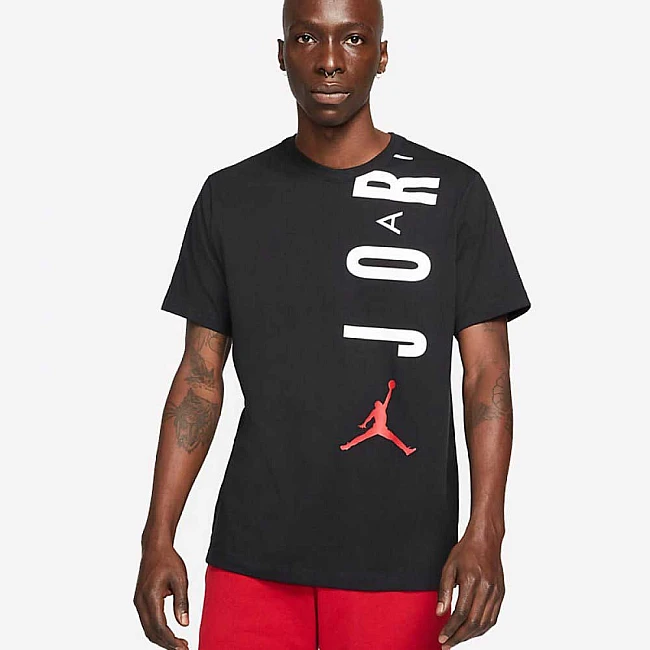 МЪЖКА ТЕНИСКА NIKE JORDAN AIR STRETCH SS CREW BLACK