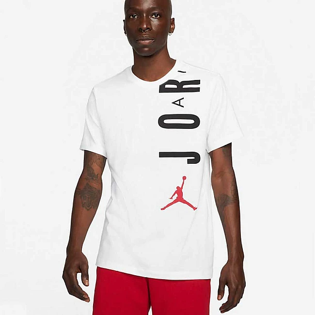МЪЖКА ТЕНИСКА NIKE JORDAN AIR STRETCH SS CREW WHITE