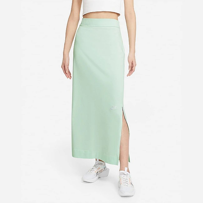 ДАМСКА ПОЛА NIKE NSW SKIRT MAXI JRSY GREEN