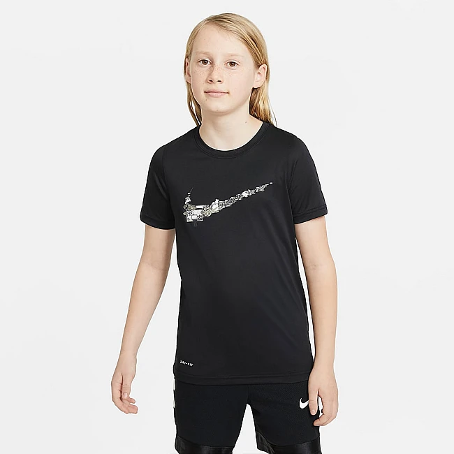ДЕТСКА ТЕНИСКА NIKE DRY BASKETBALL SWOOSH BLACK