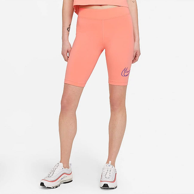 ДАМСКИ КЛИН NIKE NSW ESSNTL SHORT PRNT CRIMSON BLISS