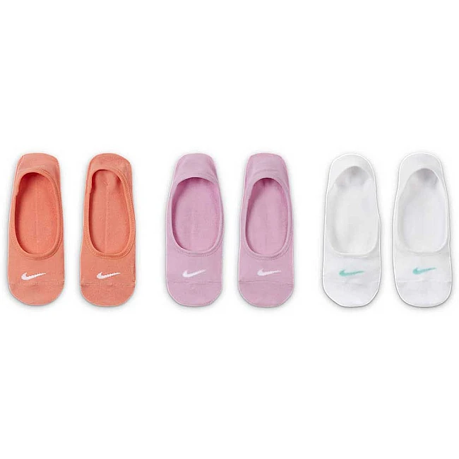 ЧОРАПИ NIKE EVERYDAY LTWT FOOT 3PR WHITE/PEACH/LAVENDER