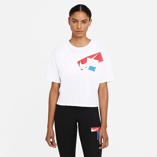 ДАМСКА ТЕНИСКА NIKE DRY GRX CROP TOP WHITE