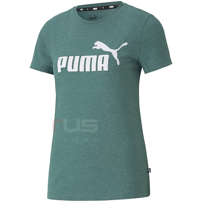 ДАМСКА ТЕНИСКА PUMA ESS LOGO HEATHER TEE BLUE SPRUCE