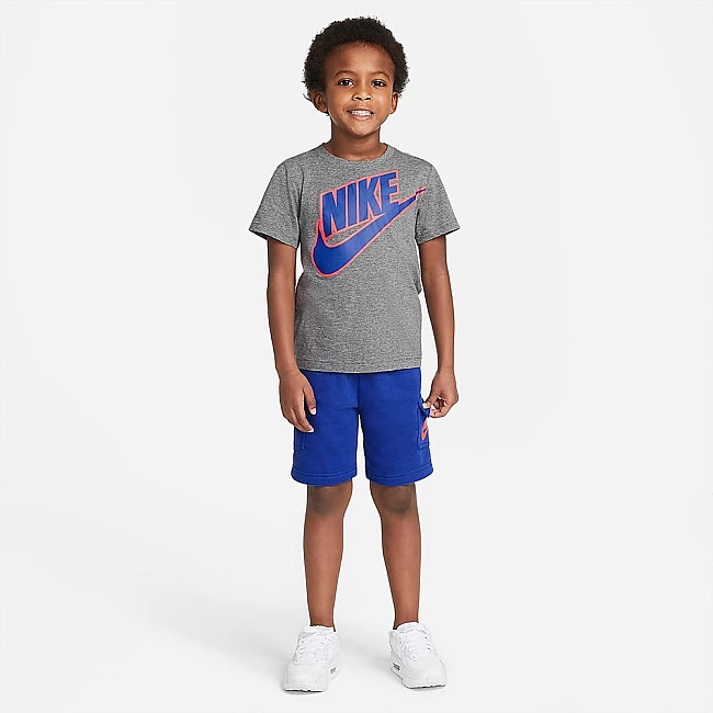 ДЕТСКИ СПОРТЕН ЕКИП NIKE B FUTURA TEE CARGO SHORT SET GREY/BLUE