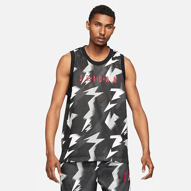 МЪЖКИ ПОТНИК NIKE JORDAN JUMPMAN AOP JERSEY BLACK