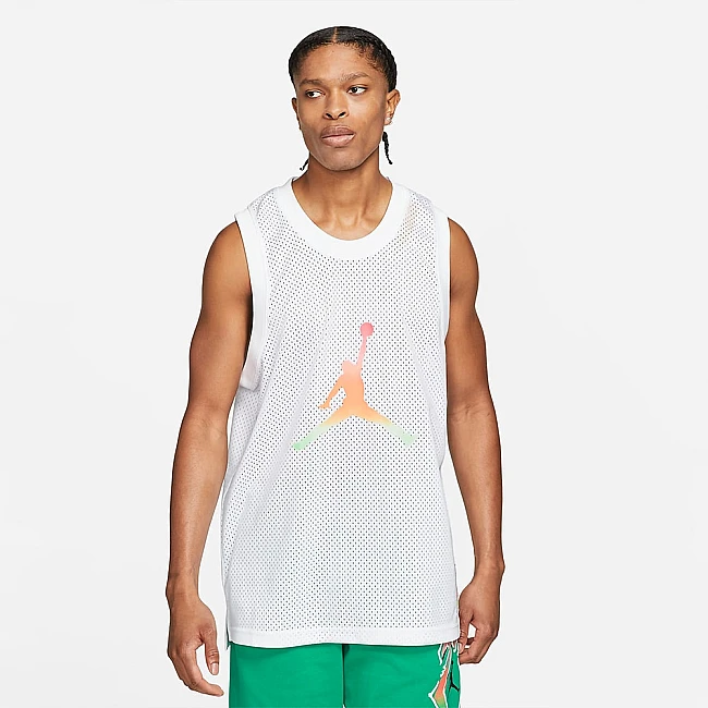 МЪЖКИ ПОТНИК NIKE JORDAN SPRT DNA HBR JERSEY WHITE