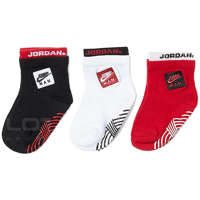 БЕБЕШКИ ЧОРАПИ NIKE JORDAN JHB JUMPMAN BY NIKE BLACK/RED/WHITE