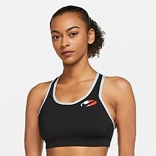ДАМСКИ СПОРТЕН СУТИЕН NIKE DF IMPCT CB LOGO BRA BLACK