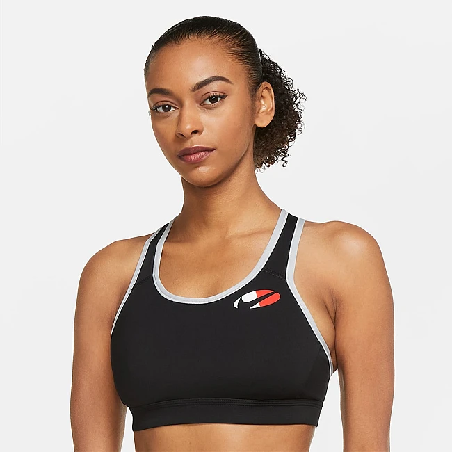ДАМСКИ СПОРТЕН СУТИЕН NIKE DF IMPCT CB LOGO BRA BLACK