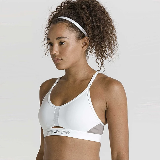 ДАМСКИ СПОРТЕН СУТИЕН NIKE AIR DF INDY CUTOUT BRA WHITE