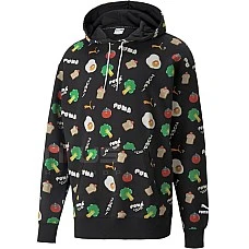 МЪЖКИ СУИТШЪРТ PUMA CLUB AOP HOODIE BLACK