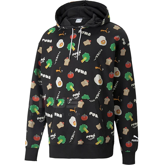 МЪЖКИ СУИТШЪРТ PUMA CLUB AOP HOODIE BLACK