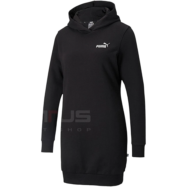 ДАМСКА РОКЛЯ PUMA ESS HOODED DRESS FL BLACK