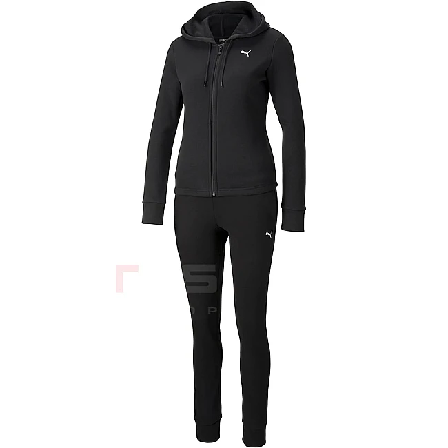 ДАМСКИ СПОРТЕН ЕКИП PUMA CLASSIC HOODED SWEAT SUIT FL BLACK