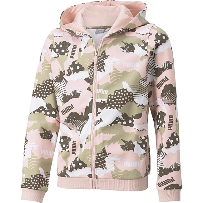 ДЕТСКО ГОРНИЩЕ PUMA ALPHA AOP FULL-ZIP HOODIE FL G MULTCO