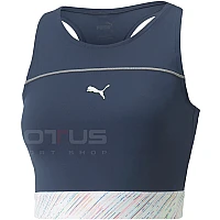 ДАМСКИ ПОТНИК PUMA RUN HIGH SHINE CROP TANK BLUE/WHITE