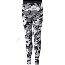 ДЕТСКИ КЛИН PUMA ALPHA AOP LEGGINGS G BLACK/GRAY/WHITE